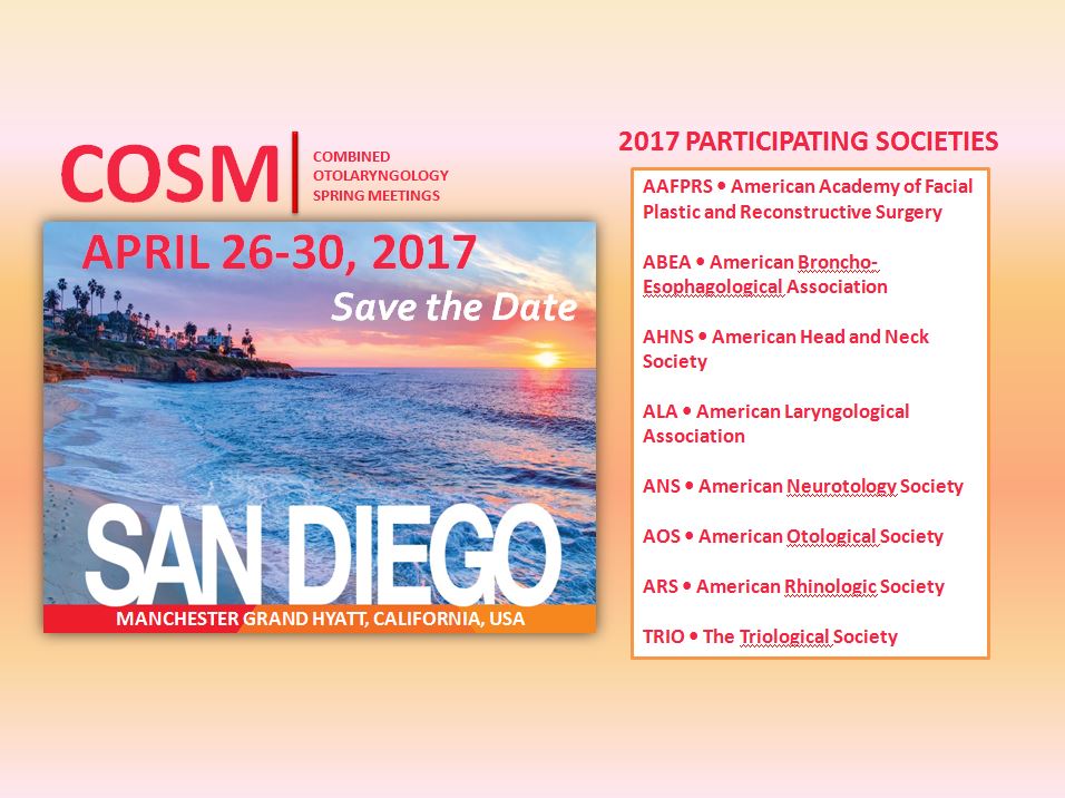 AHNS Meetings and Events American Head & Neck Society