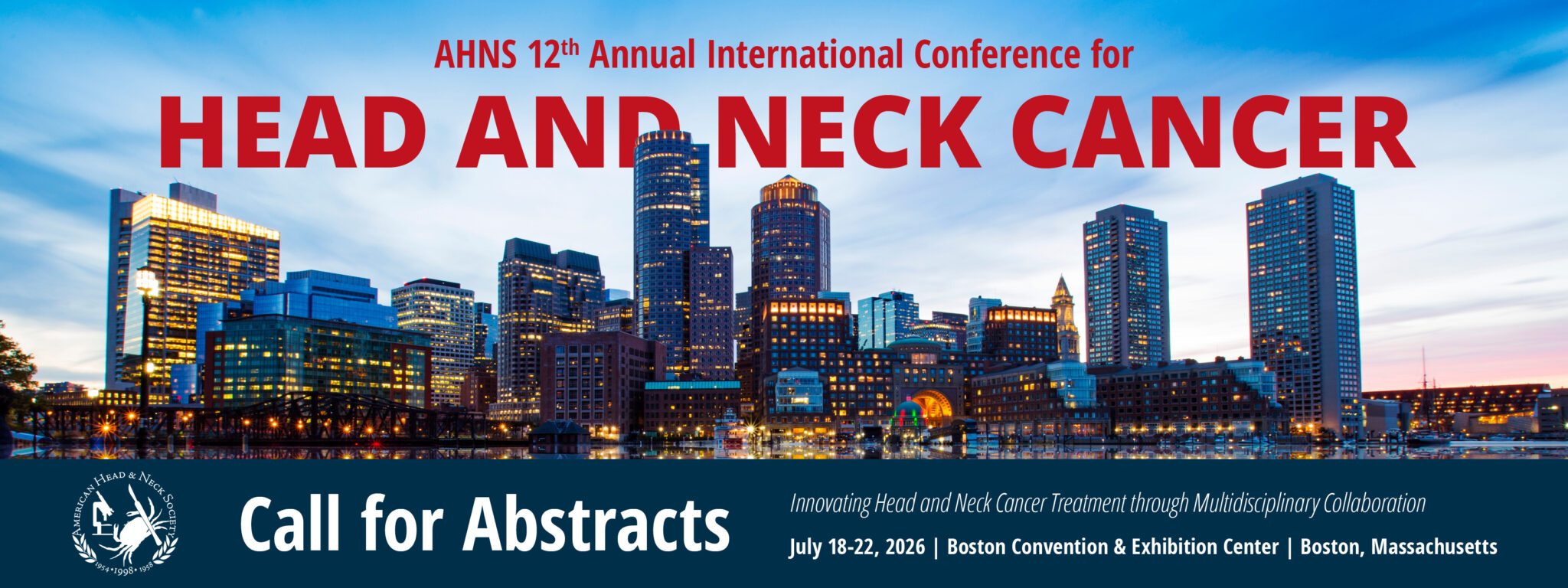 AHNS 12th Annual International Conference for Head and Neck Cancer Banner