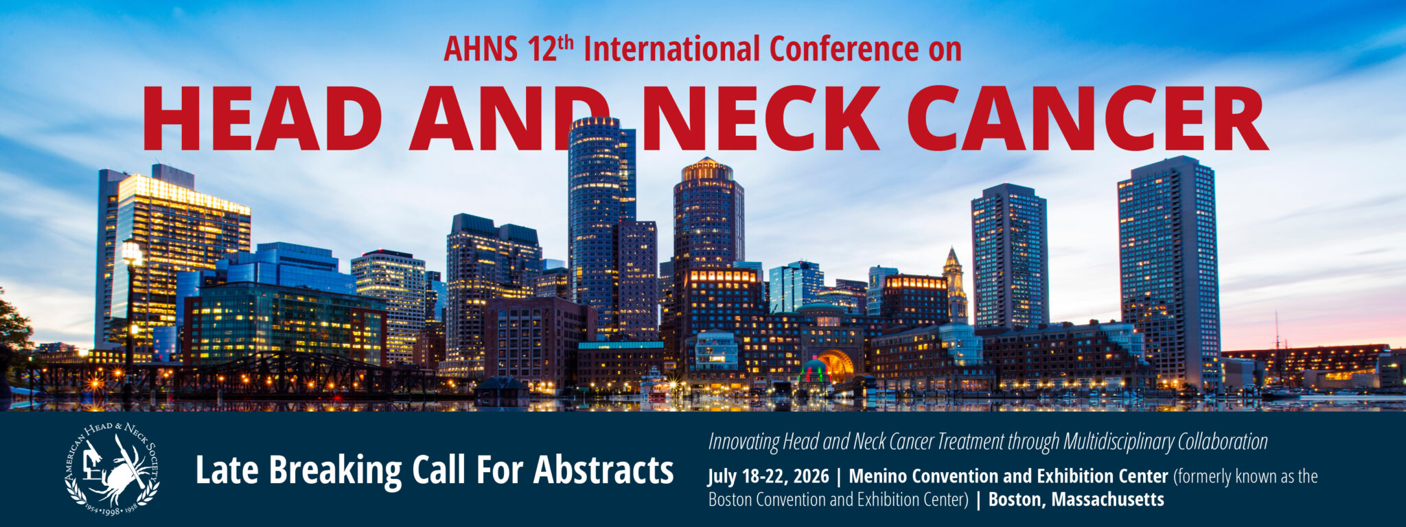 AHNS 12th Annual International Conference for Head and Neck Cancer Banner
